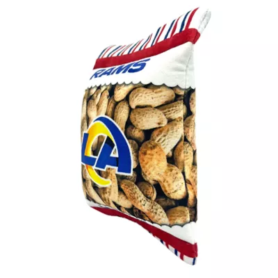 Product Pets First Los Angeles Rams Plush Peanut Bag Dog Toy