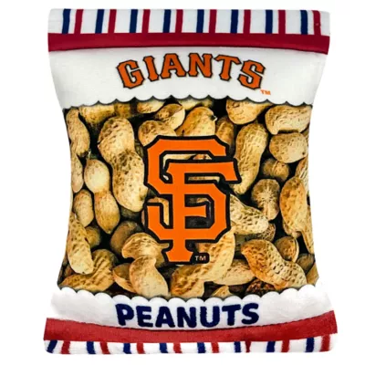 Product Pets First San Francisco Giants Plush Peanut Bag Dog Toy