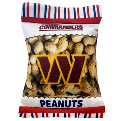 Product Pets First Washington Commanders Plush Peanut Bag Dog Toy