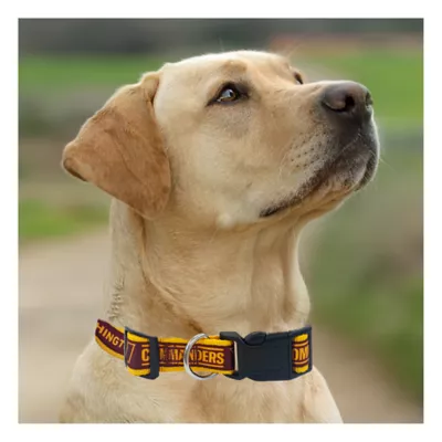 Product Pets First Washington Commanders Satin Ribbon Dog Collar