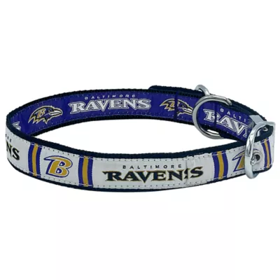 Product Pets First Baltimore Ravens Reversible Dog Collar