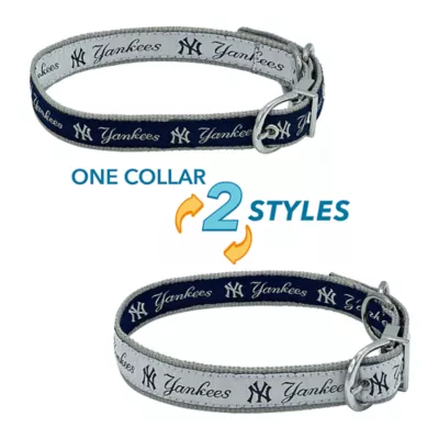 Product Pets First New York Yankees Reversible Dog Collar