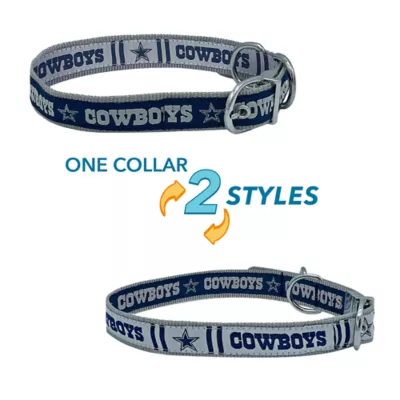 Product Pets First Dallas Cowboys Reversible Dog Collar