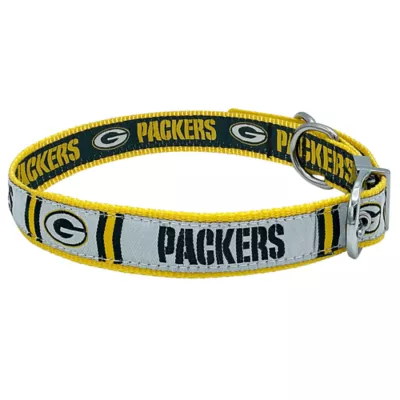 Product Pets First Green Bay Packers Reversible Dog Collar
