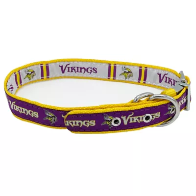Product Pets First Minnesota Vikings Reversible Dog Collar