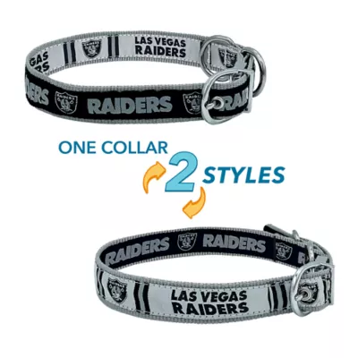 Product Pets First Las Vegas Raiders Reversible Dog Collar