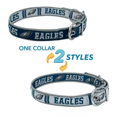 Product Pets First Philadelphia Eagles Reversible Dog Collar