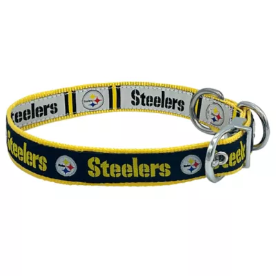 Product Pets First Pittsburgh Steelers Reversible Dog Collar