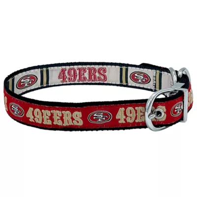 Product Pets First 49ers Reversible Dog Collar