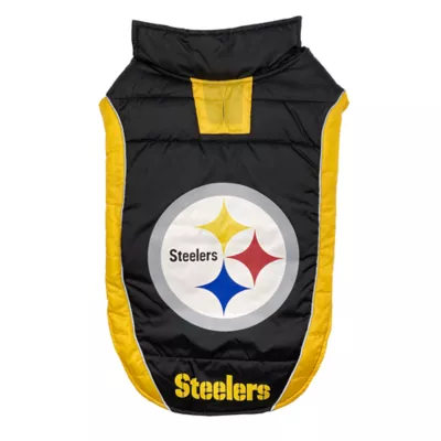 Product Pets First Pittsburgh Steelers Puffer Pet Vest