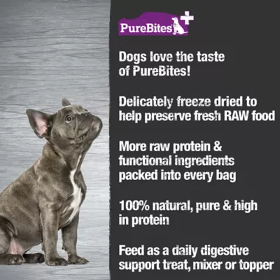 Product PureBites+ Freeze Dried Dog Treats - Gut & Digestion 3 Oz