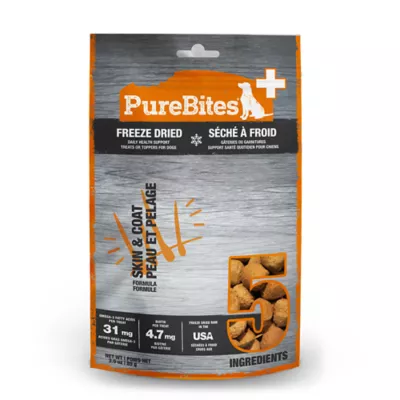 Product PureBites+ Freeze Dried Dog Treats - Skin & Coat 3 Oz