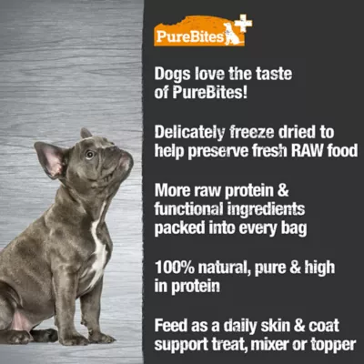 Product PureBites+ Freeze Dried Dog Treats - Skin & Coat 3 Oz