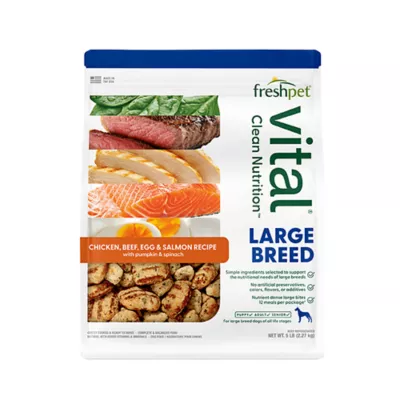 Product FreshPet Vital Large Breed Adult Fresh Dog Food - Chicken, Beef, Egg & Salmon Recipe 5 LB