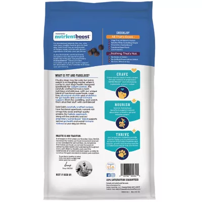 Product Solid Gold Nutrient Boost Fit and Fabulous Weight Control Adult Dog Food -  Chicken