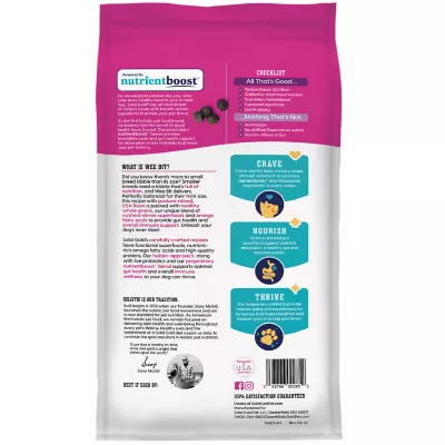 Product Solid Gold Nutrient Boost Wee Bit Toy & Small Breed Adult Dog Food - Bison