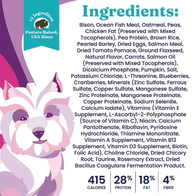 Product Solid Gold Nutrient Boost Wee Bit Toy & Small Breed Adult Dog Food - Bison