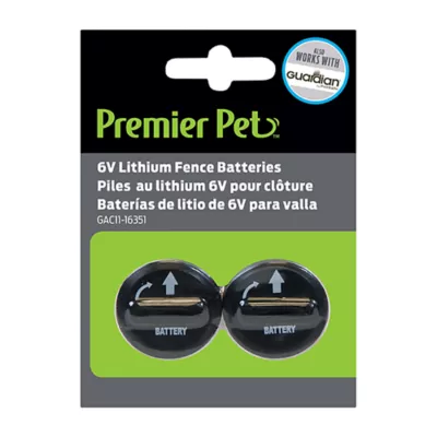 Product Premier Pet Lithium Batteries for Dog Collars and Fences - 6V - 2-Pack