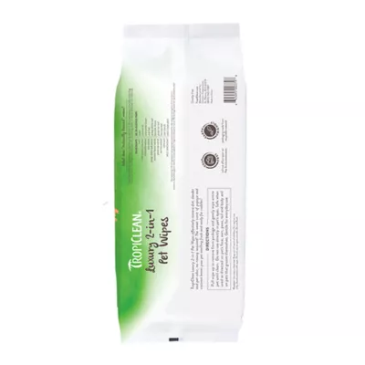Product TropiClean® Papaya & Coconut Luxury 2-in-1 Pet Wipes