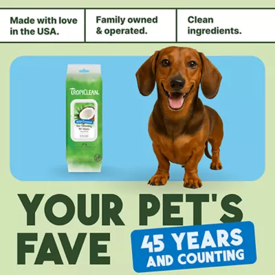 Product TropiClean® Mild Coconut Ear Cleaning Wipes