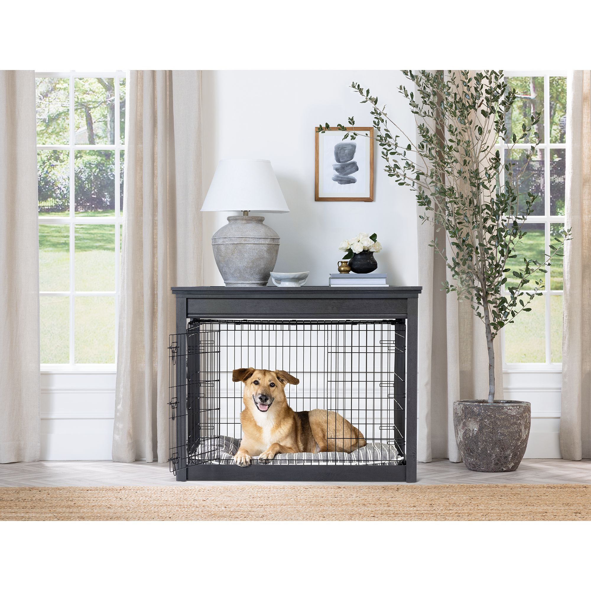 Nate Jeremiah Table Style Crate Cover