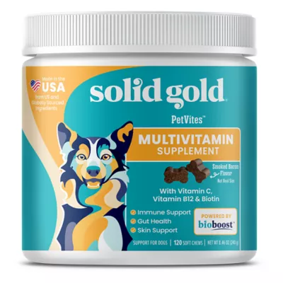 Product Solid Gold Bacon Multi-Vitamin Petvites -120 Count