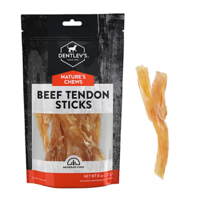 Product Dentley's Natural Chews Beef Tendon Sticks 5 Inch 8 OZ