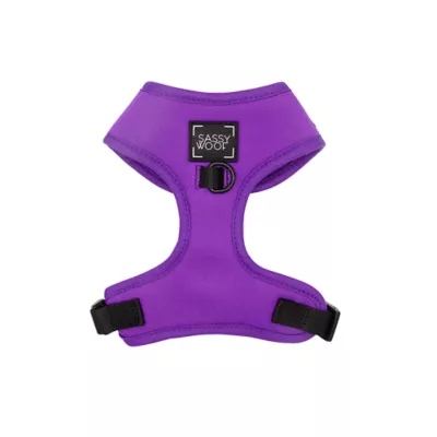 Product Sassy Woof Neon Purple Dog Harness