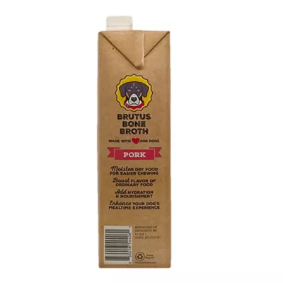 Product Brutus Bone Broth All Life Stage Dog Food Topper - 32 Oz., Pork