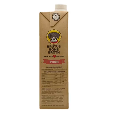 Product Brutus Bone Broth All Life Stage Dog Food Topper - 32 Oz., Pork