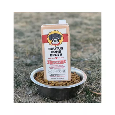 Product Brutus Bone Broth All Life Stage Dog Food Topper - 32 Oz., Pork