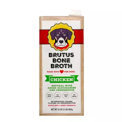 Product Brutus Bone Broth All Life Stage Dog Food Topper - 32 Oz., Chicken