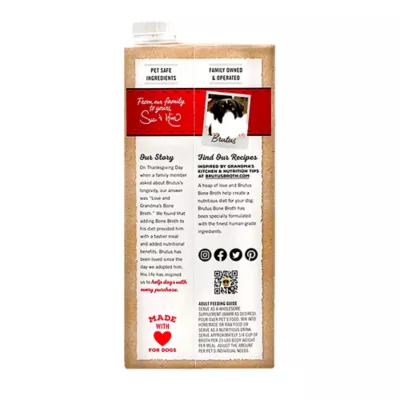 Product Brutus Bone Broth All Life Stage Dog Food Topper - 32 Oz., Chicken