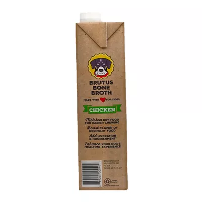 Product Brutus Bone Broth All Life Stage Dog Food Topper - 32 Oz., Chicken
