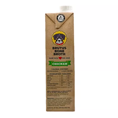 Product Brutus Bone Broth All Life Stage Dog Food Topper - 32 Oz., Chicken