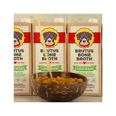 Product Brutus Bone Broth All Life Stage Dog Food Topper - 32 Oz., Chicken