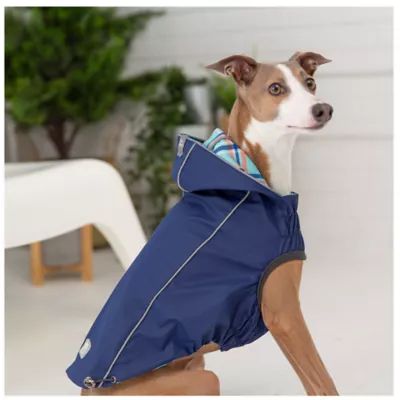 Product GF PET® Elasto-fit® Plaid Reversible Dog Raincoat