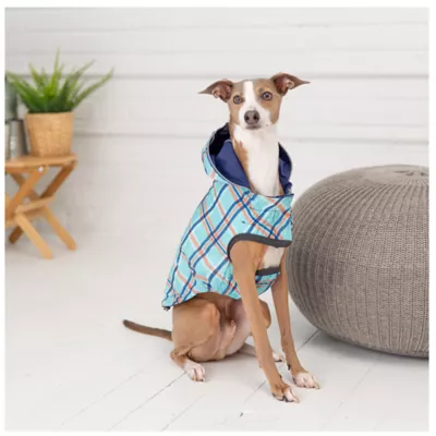 Product GF PET® Elasto-fit® Plaid Reversible Dog Raincoat