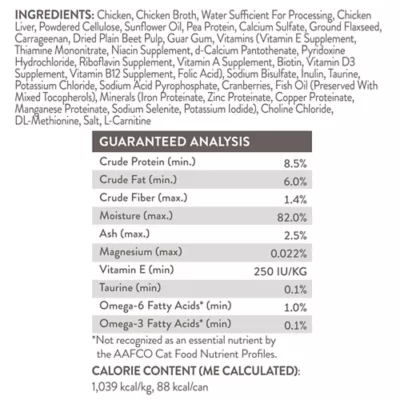 Product Simply Nourish Urinary Tract Health and Hairball Control Adult Cat Food - Natural, 3 OZ