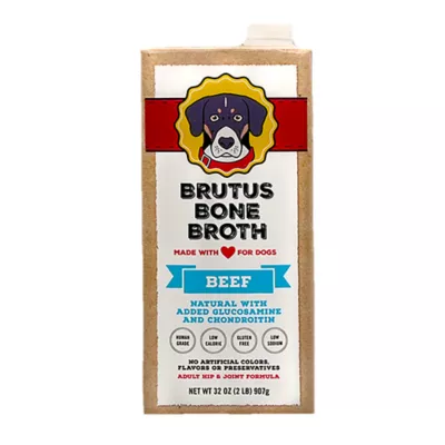 Product Brutus Bone Broth All Life Stage Dog Food Topper - 32 Oz., Beef