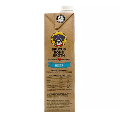 Product Brutus Bone Broth All Life Stage Dog Food Topper - 32 Oz., Beef