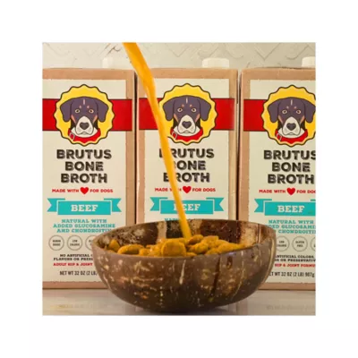 Product Brutus Bone Broth All Life Stage Dog Food Topper - 32 Oz., Beef