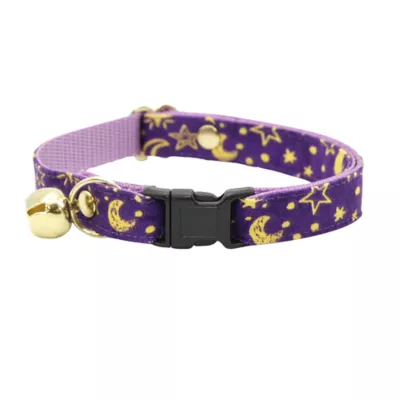 Product Made By Cleo® Moonlight Purple Moon & Stars Breakaway Cat Collar