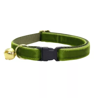 Product Made By Cleo® Velvet Leaf Green Breakaway Cat Collar
