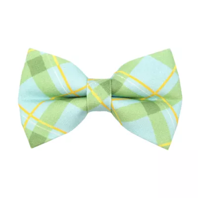 Product Made By Cleo® Carmel Mint Plaid Cat Bow Tie