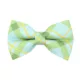 Product Made By Cleo® Carmel Mint Plaid Cat Bow Tie