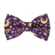 Product Made By Cleo® Moonlight Purple Moon & Stars Cat Bow Tie