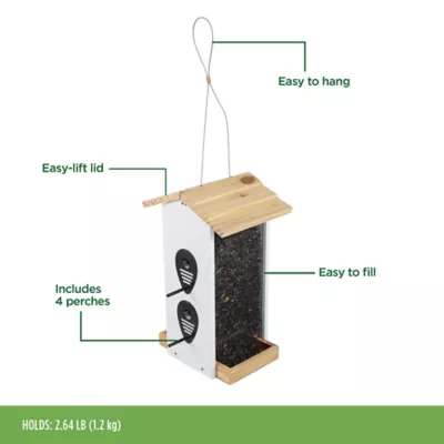 Product All Living Things® Wild Bird White & Black Feeder