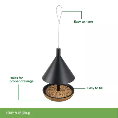Product All Living Things® Wild Bird Black & Wood Feeder