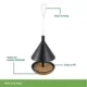 Product All Living Things® Wild Bird Black & Wood Feeder